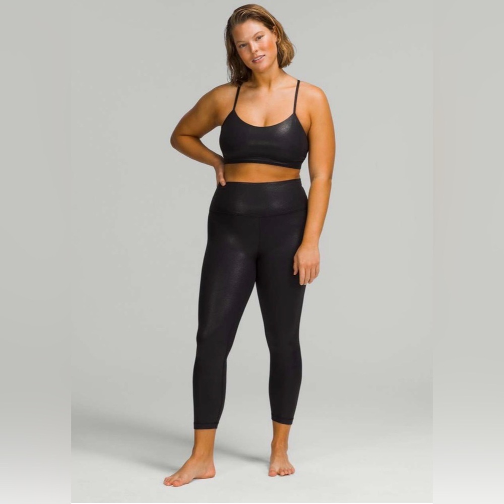 LULULEMON Align High-Rise Shine 25” Legging in Radiate Foil Print Black Size 4